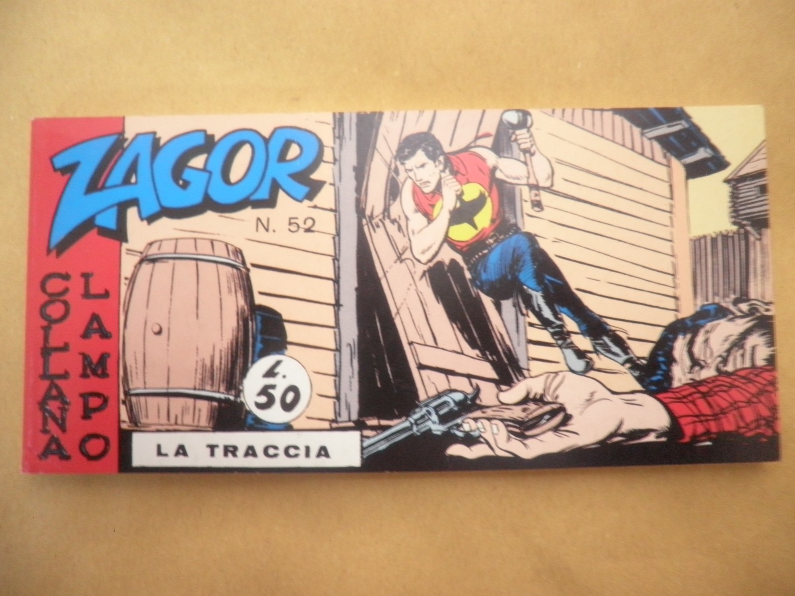 Zagor Anastatica Striscia Mercury  Terza 3° Serie N 52 LA TRACCIA C%