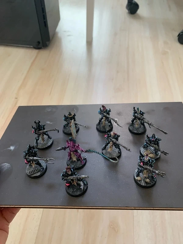 10 Cabalites Drukhari peints TT+
