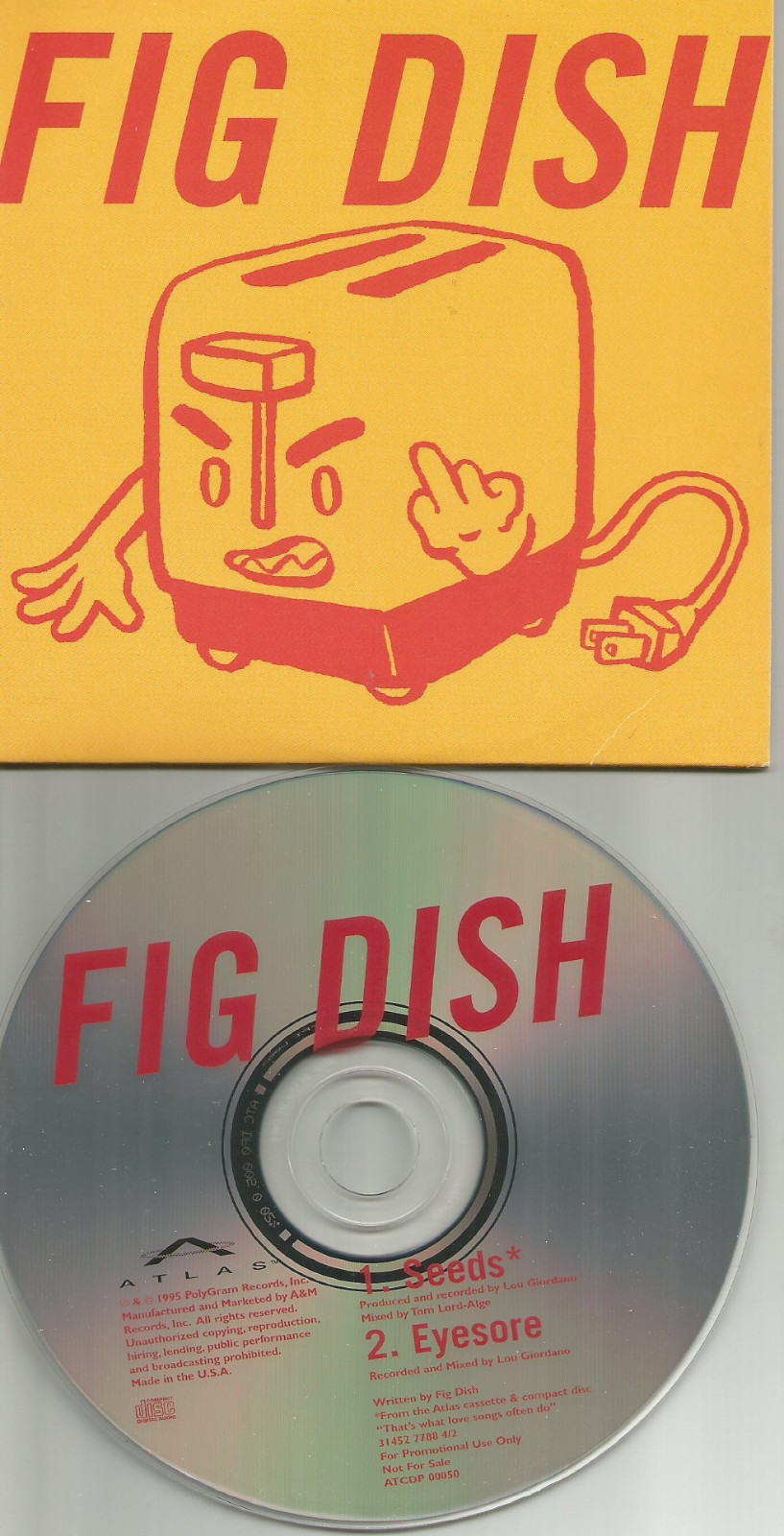 Local H Members FIG DISH Seeds w/ RARE UNRELEASED TRK PROMO DJ CD Single 1995