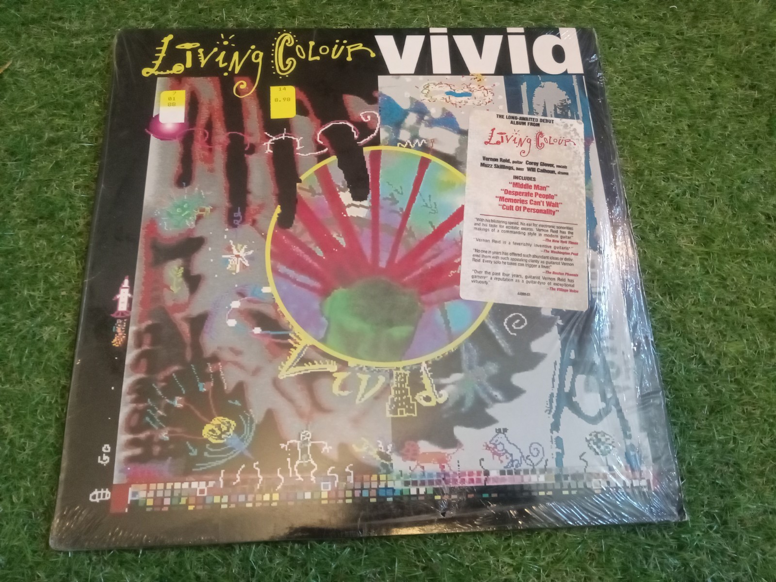 Living Colour - Vivid (LP, 1988, FE 44099, Epic) w/ shrink wrap VG+/VG+