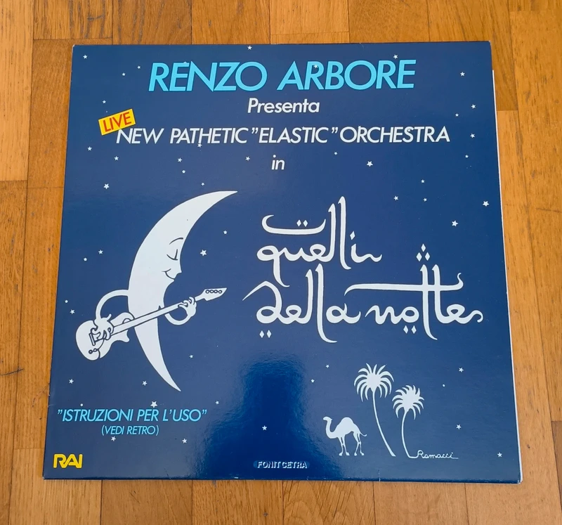 Disco in vinile 33 giri "Renzo Arbore Presenta New Pathetic Elastic Orchestra in Quelli della Notte"