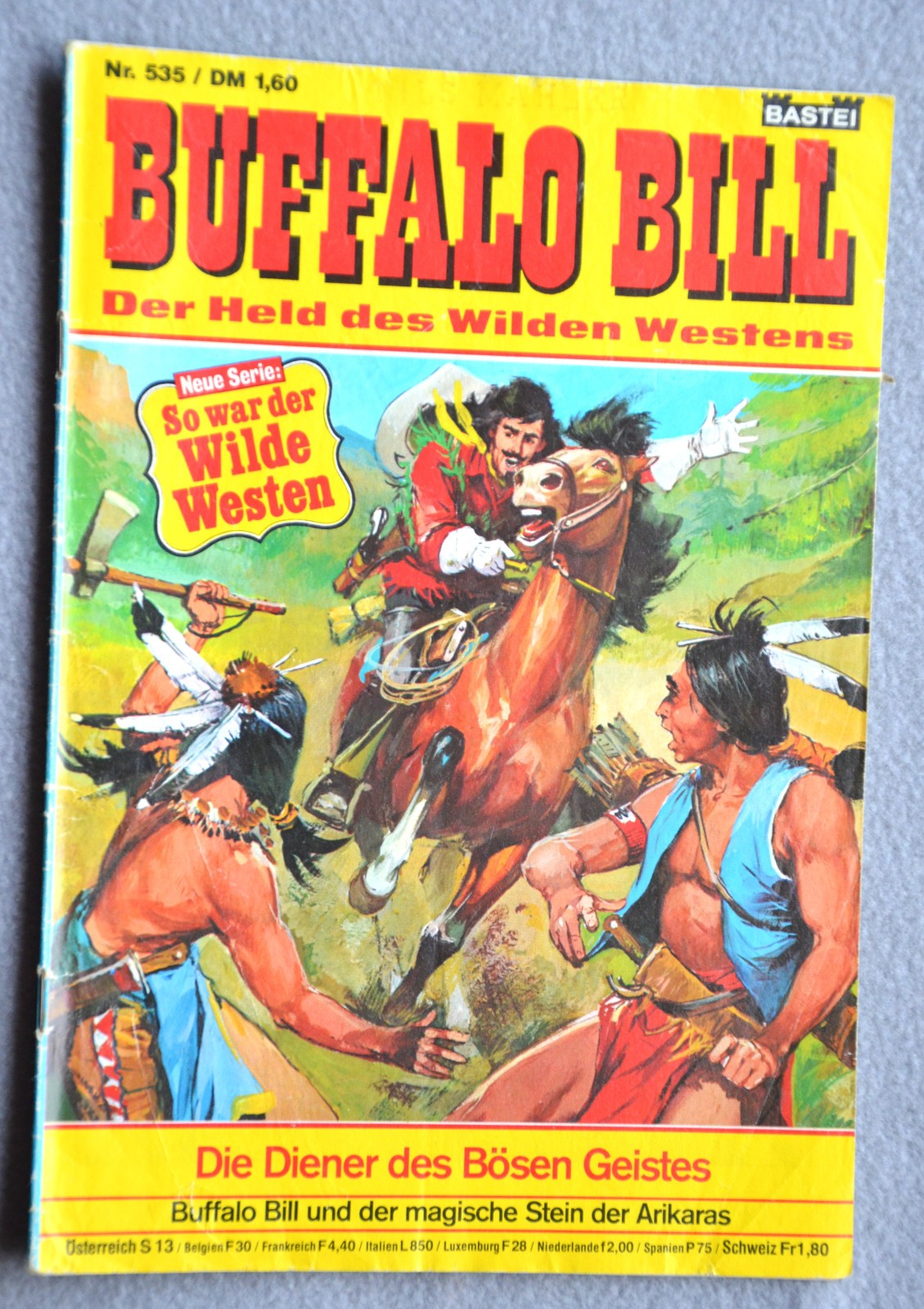 Buffalo Bill n.535 "I servitori dello spirito maligno" Bastione 1979 fumetto condizioni B-