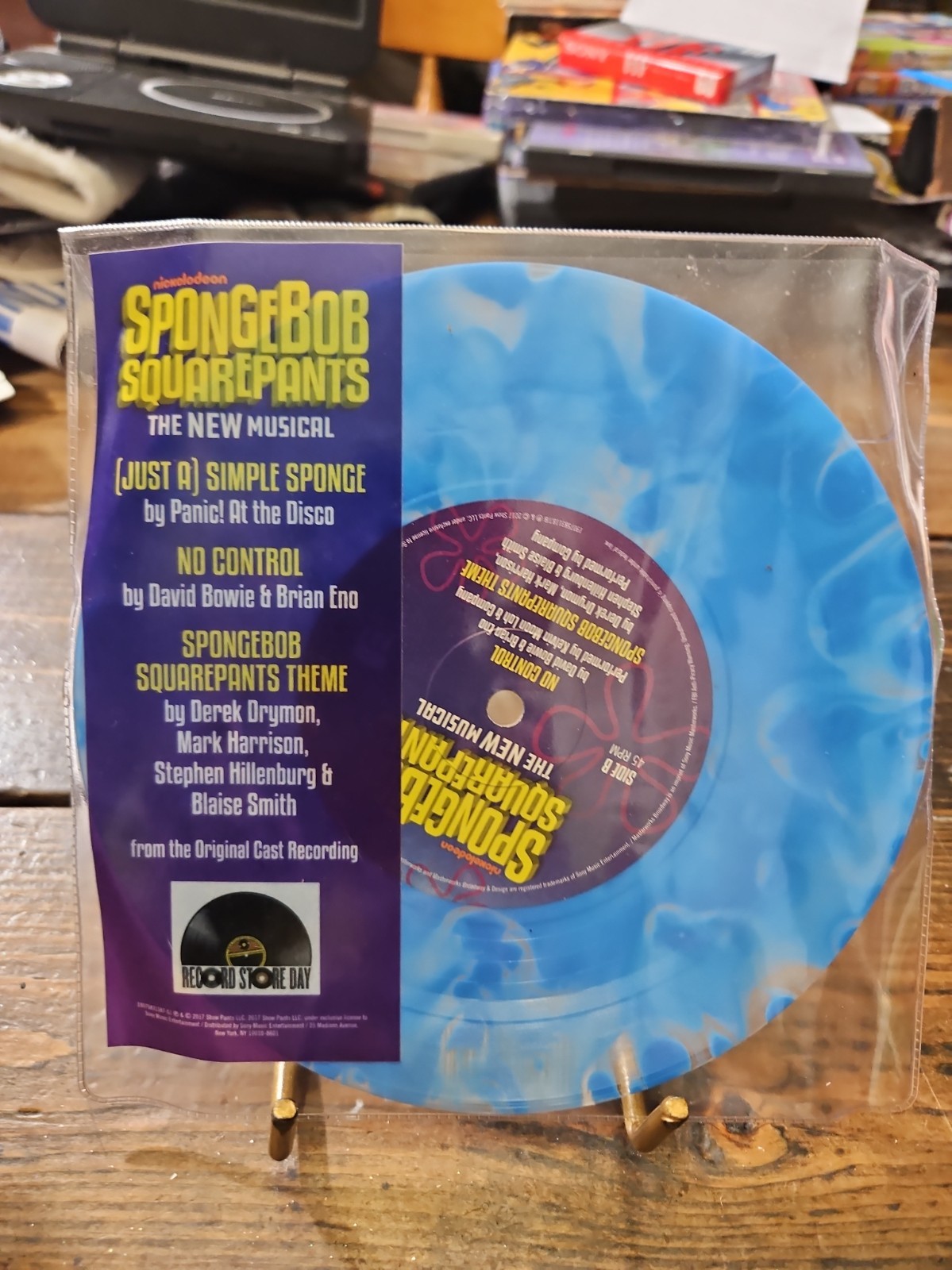 SPONGEBOB The New Musical RSD Blue Vinyl - PANIC AT THE DISCO, DAVID BOWIE Songs