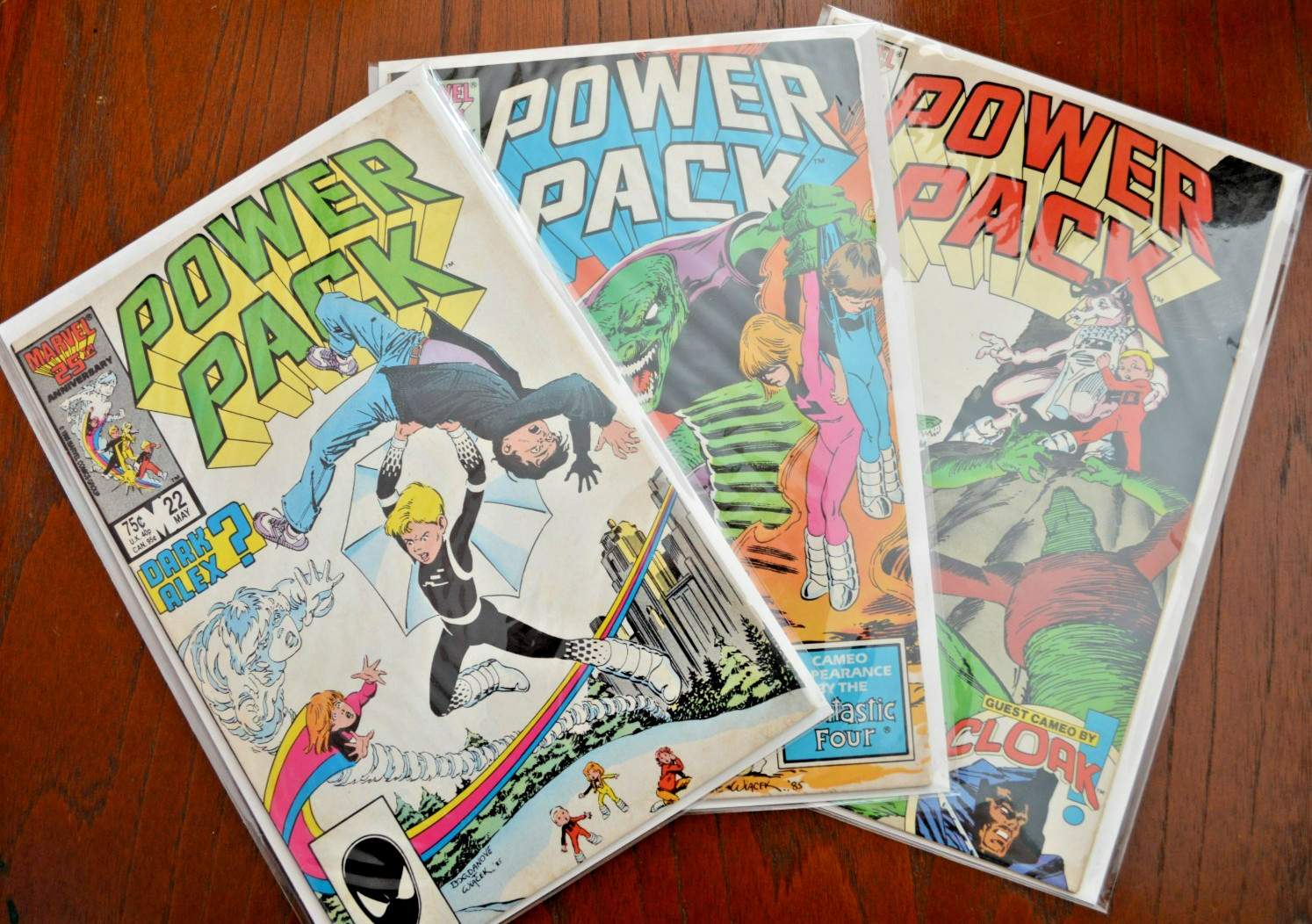 Power Pack #22, #23 + #24 (Vol.1) (1984-1991) VG+ to VF Marvel