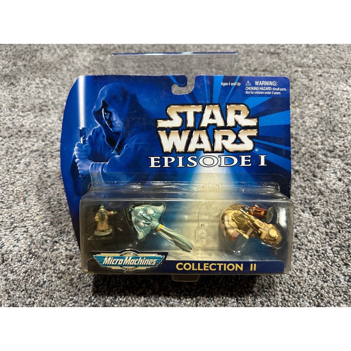 Action Figures Star Wars Micro Machines Collection II Blu Nuove Danneggiate Scatola OS