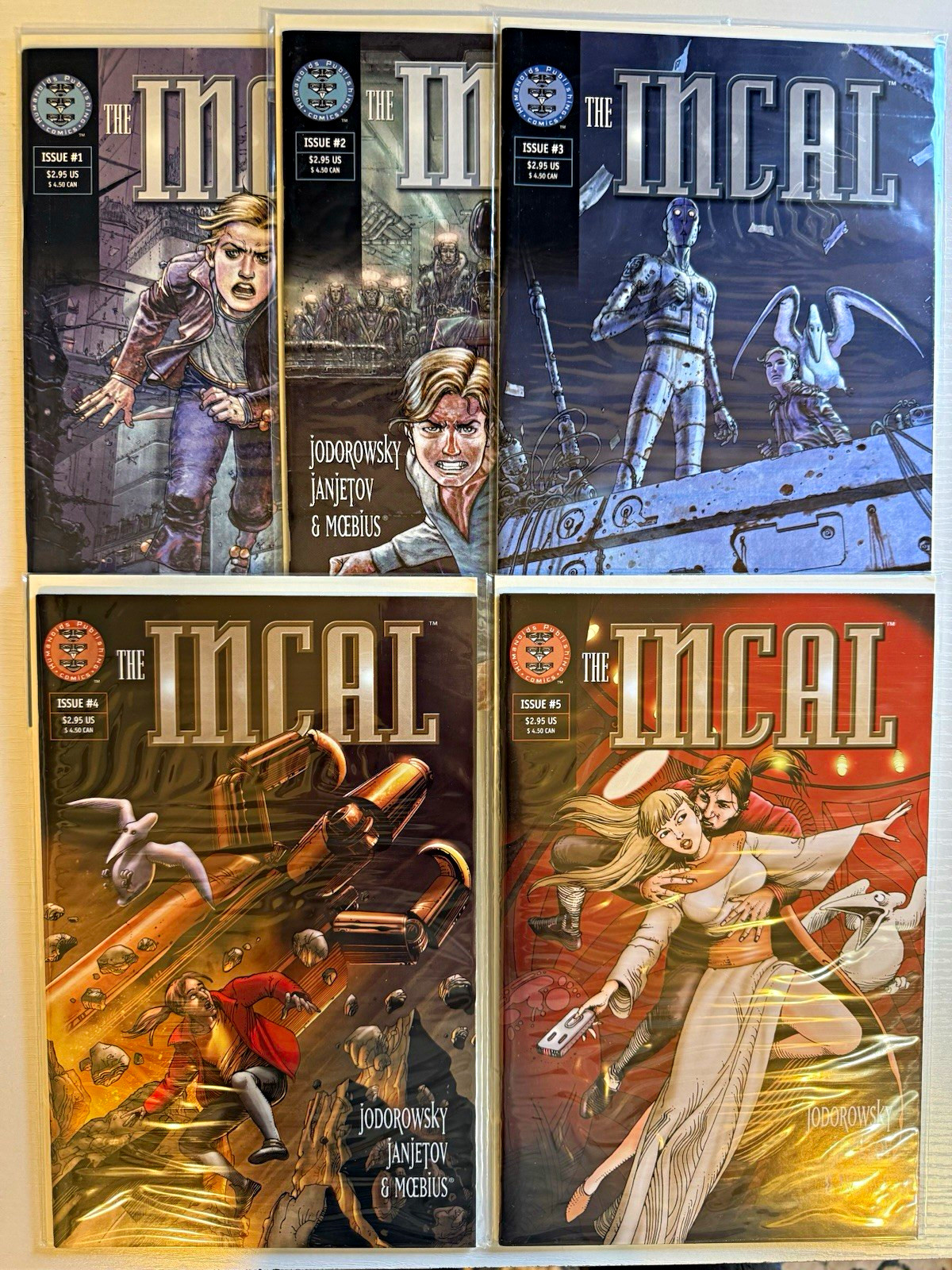 Lotto fumetti The Incal #1-5 umanoidi Jodorowsky Janjetov Moebius