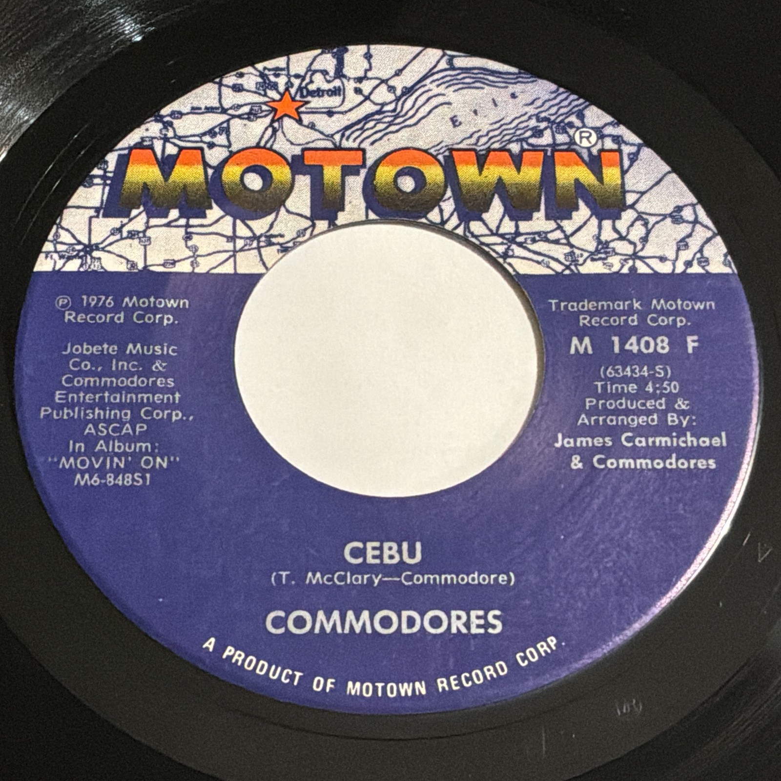 Commodores: Cebu / Fancy Dancer 45 - Motown - Soul Funk