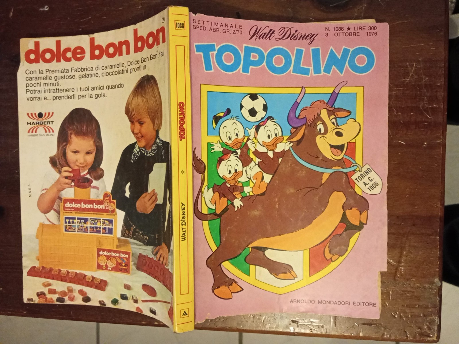 TOPOLINO LIBRETTO N 1088 1976 CON BOLLINO BUONE CONDIZIONI