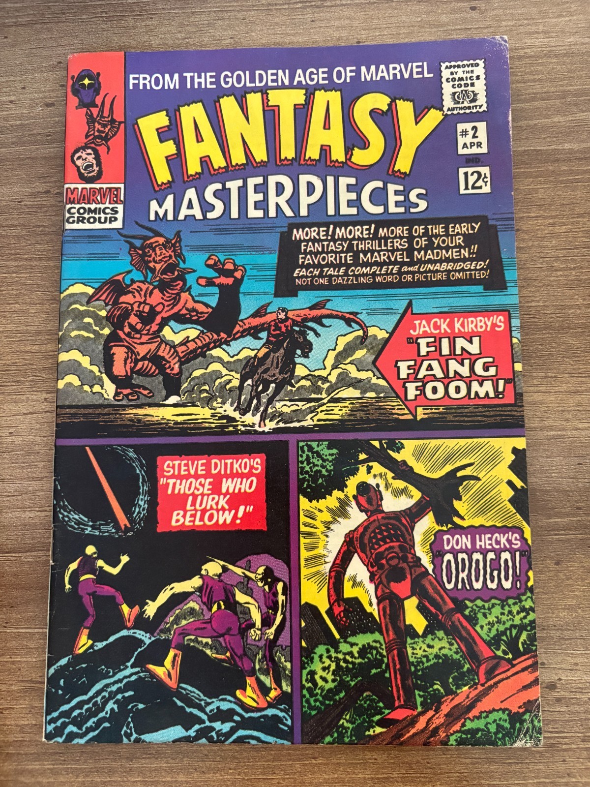 Fantasy Masterpieces # 2 VG-FN Marvel fumetto Jack Kirby Steve Ditko 18 J477