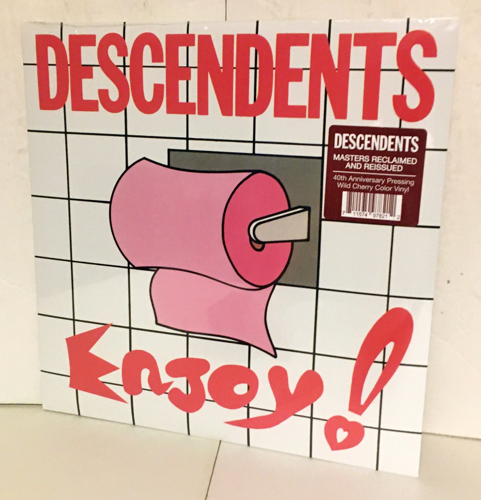 DESCENDENTS enjoy Lp CHERRY RED COLORED Vinyl Record , SEALED / NEW