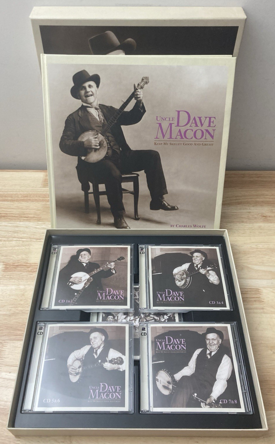 Uncle Dave Macon Keep My Skillet Good and Greasy 10 CD Box Set with Book