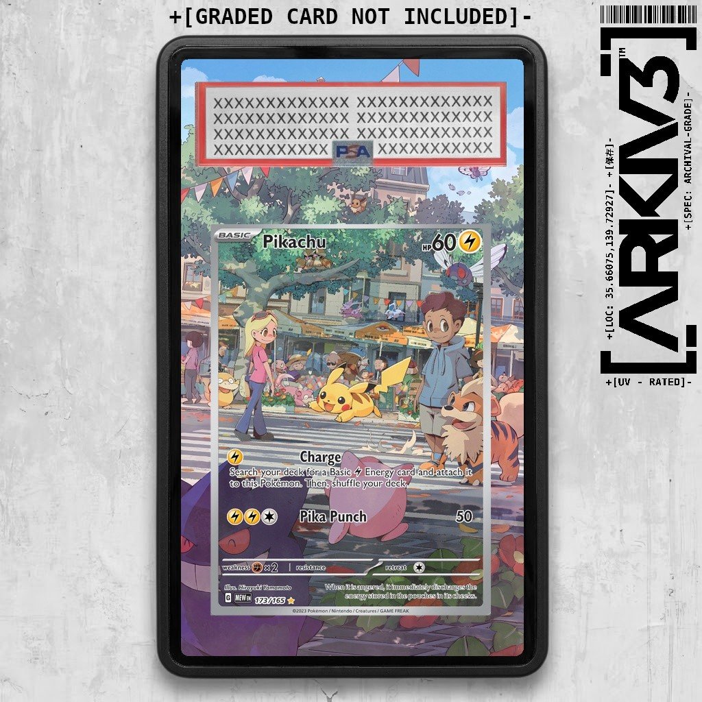 PSA/TAG Pikachu (173/165) Extended Art Graded Case