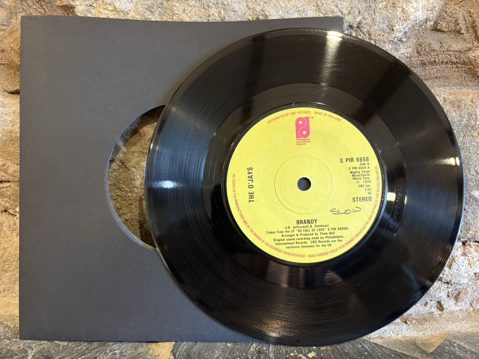 The O'Jays - Brandy  7" Vinyl Single 1978 The Sound Of Philadelphia S PIR 6658