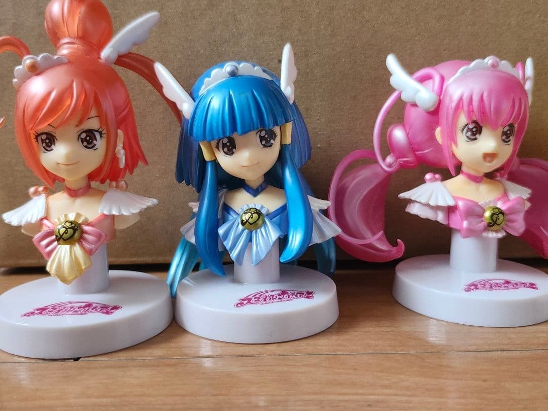 Glitter Force Smile PreCure Mascolle Premium Bandai Member Figure Limited 3p Set