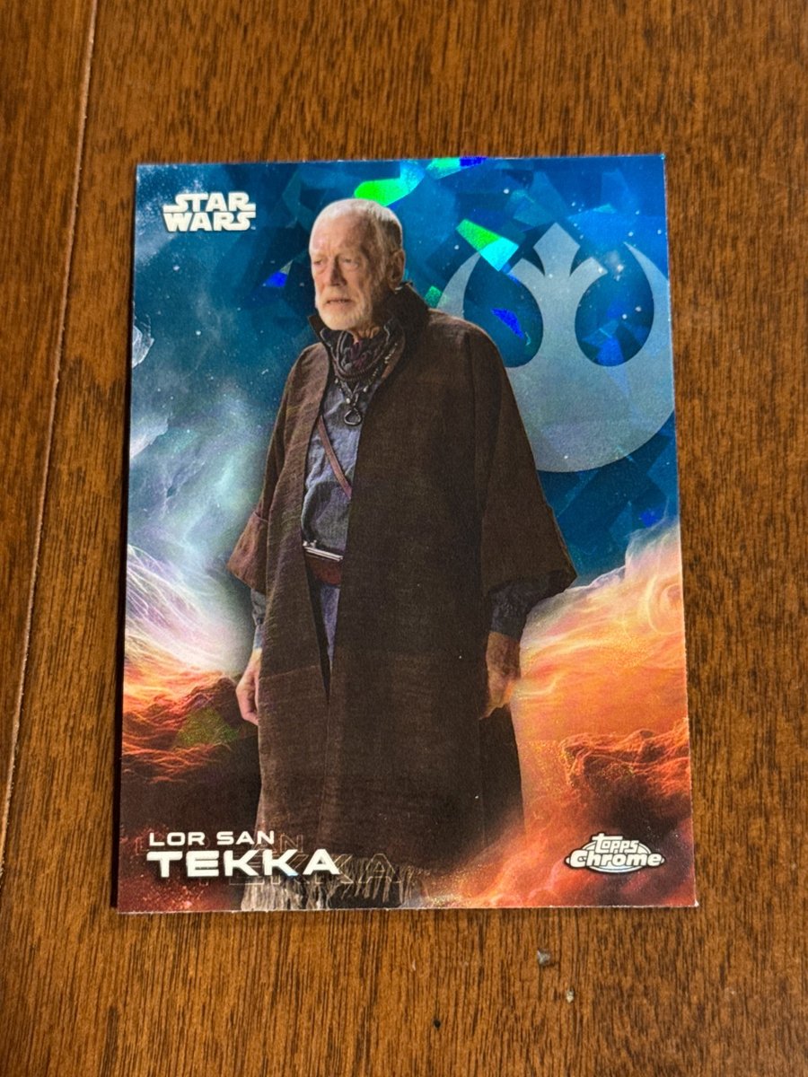 2025 Topps Chrome Star Wars Sapphire Lor San Tekka #82