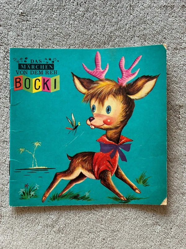 🦌 Livre vintage allemand années 60 – Das Reh Bocki – BSV