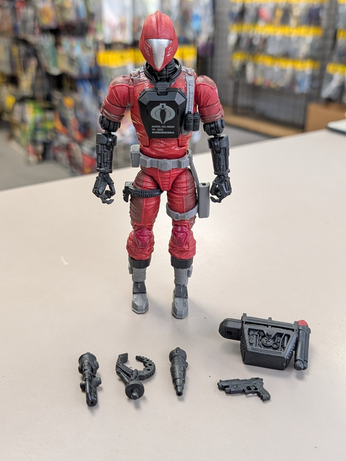 G.I. Joe Classified: ACTION FIGURE Cobra Crimson BAT #60 LOOSE 6"