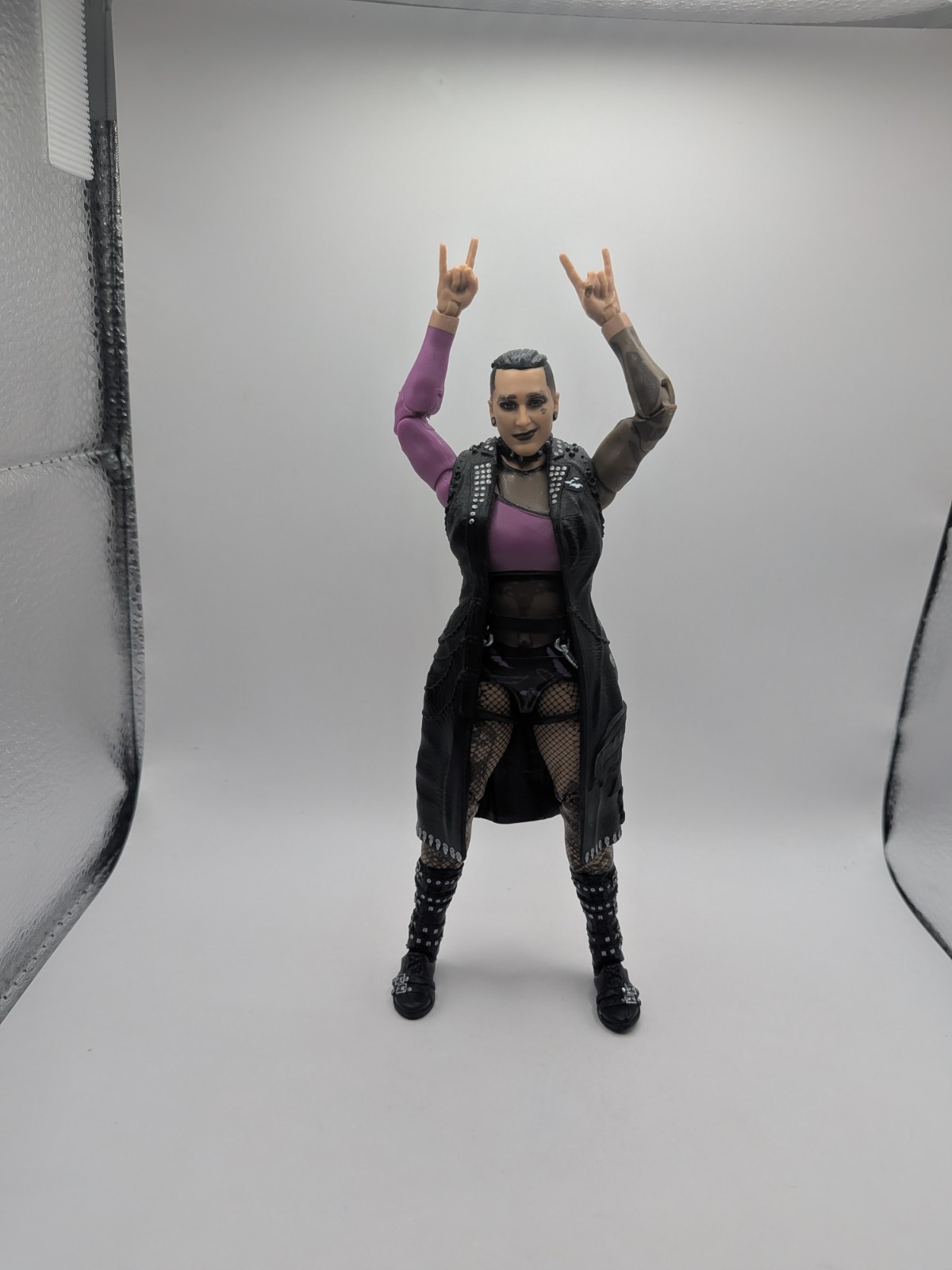 WWE Elite Rhea Ripley Series 102 Wrestling Action Figure: Judgment Day