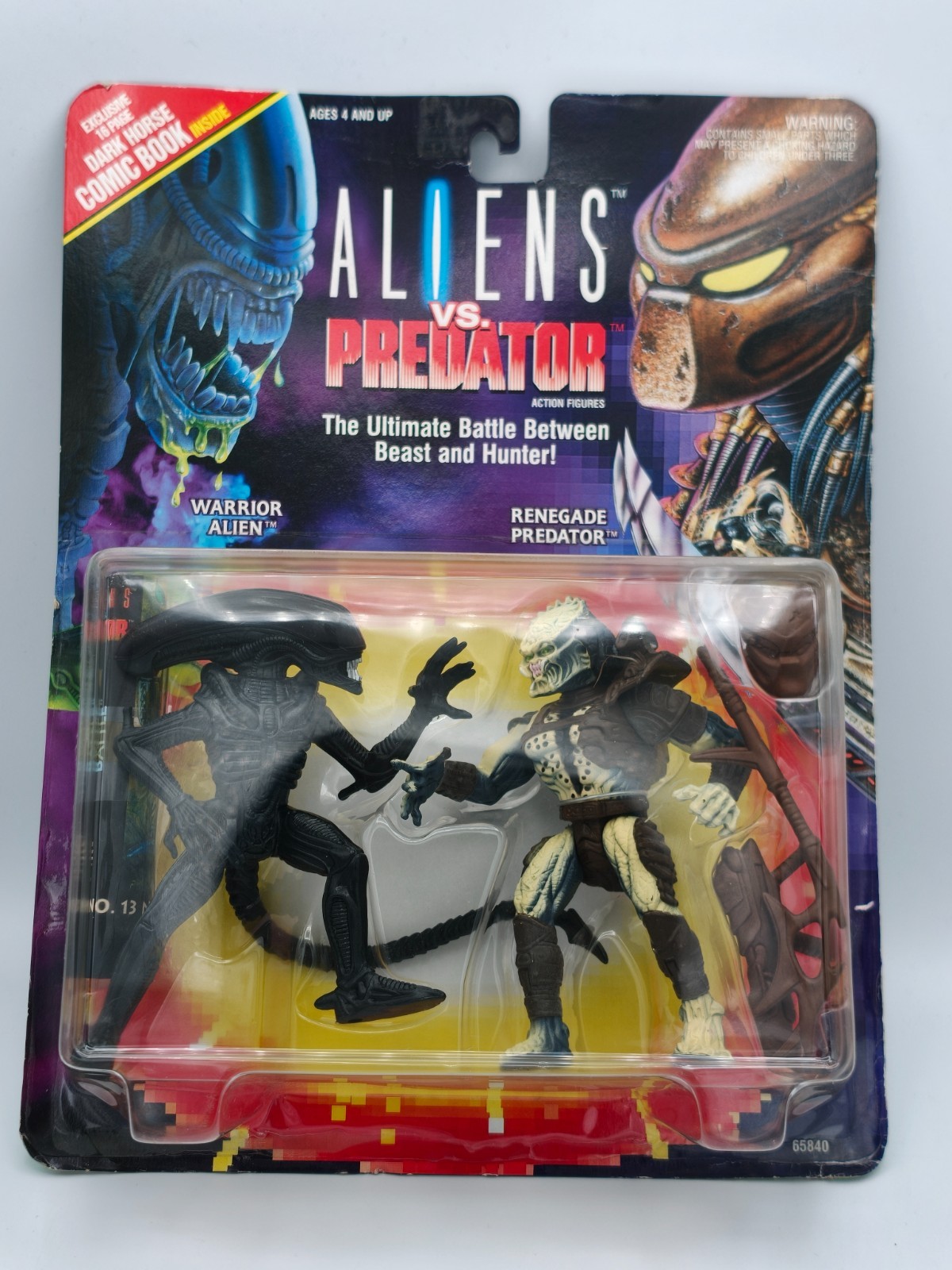 Kenner Aliens vs Predator Warrior Alien Renegade Figure Confezione da 2 Fumetti Sigillati SIB