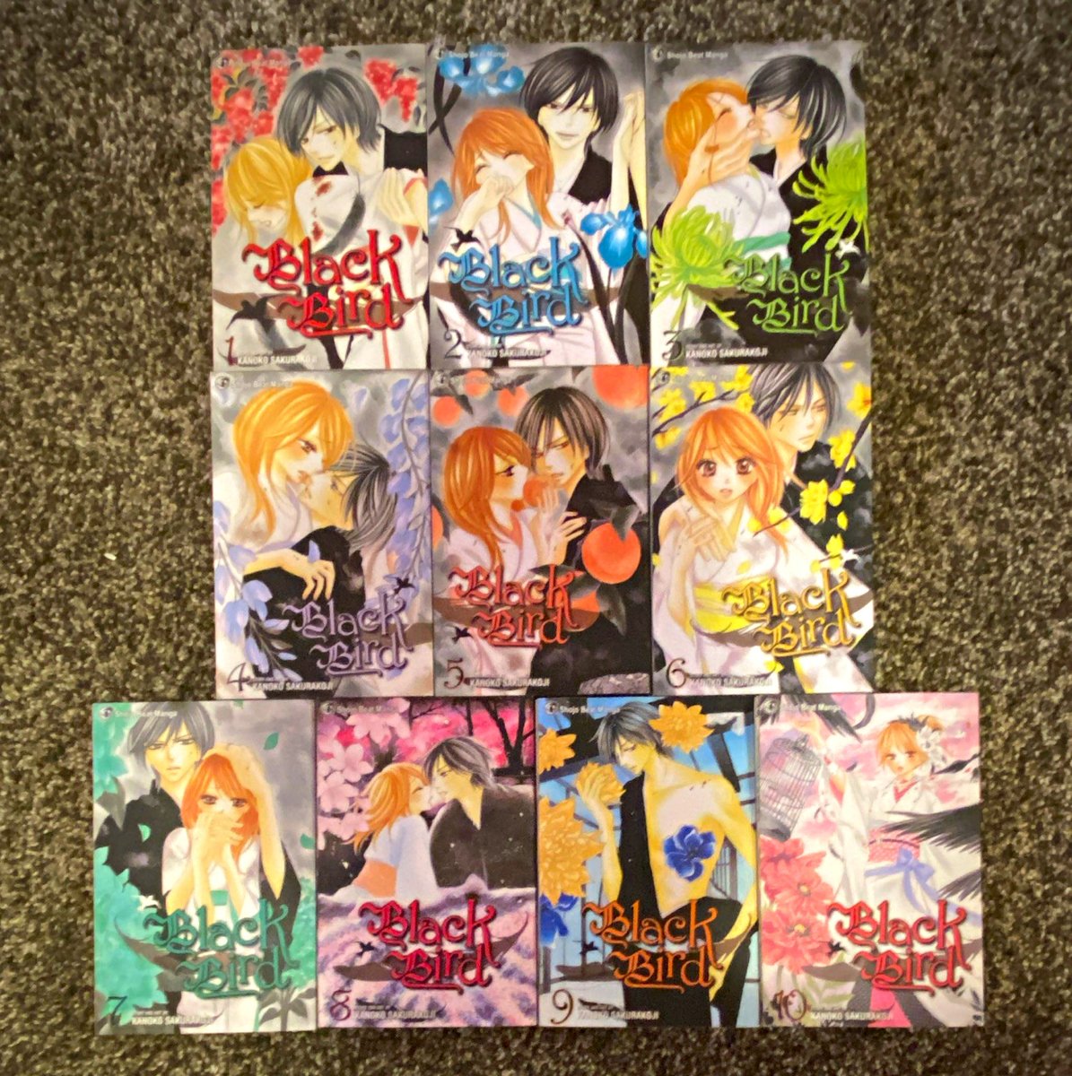 Lotto fumetti manga Black Bird vol. 1-10 By Kanoko Sakurakoji