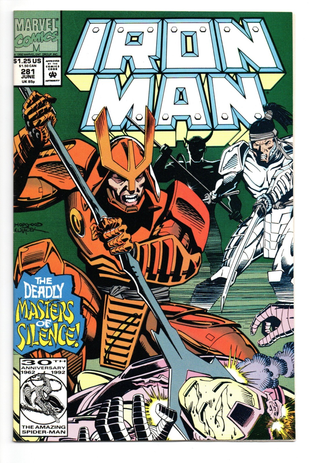 Iron Man #281 1° Cameo Armatura Macchina da Guerra Marvel 1992 Diretto