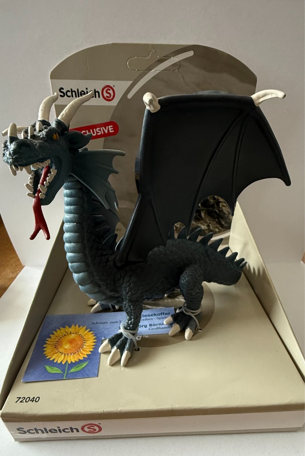 Schleich 72040 Blauer Drache exclusiv blue dragon world history Knights NEU