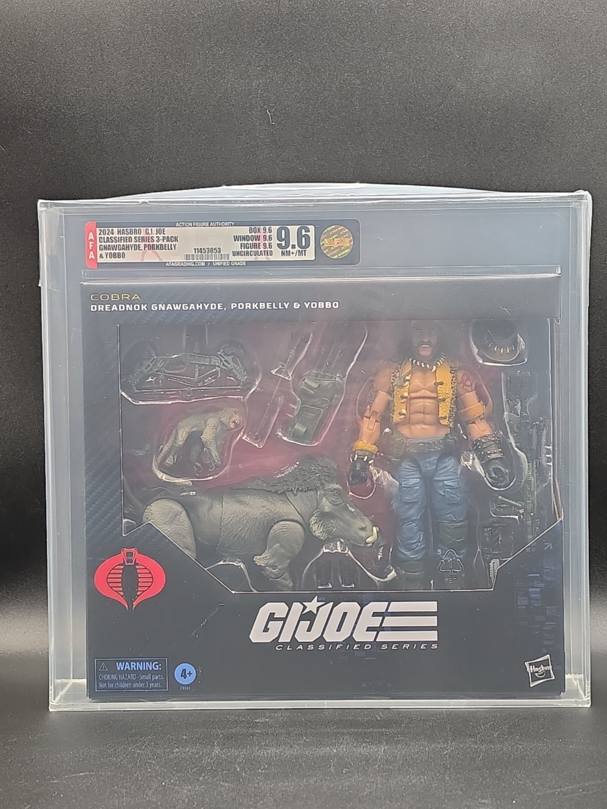 2024 G.I. Joe Classified #125 Cobra Dreadnok Gnawgahyde Porkbelly Yobbo AFA U9.6
