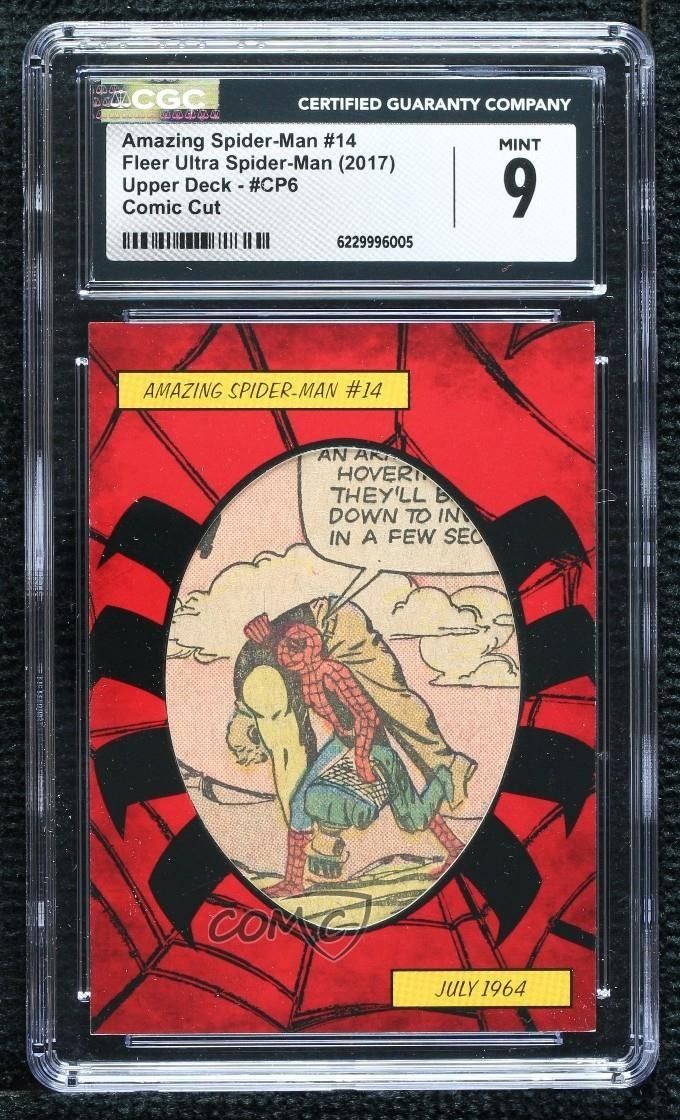 2017 Fleer Ultra Marvel Spider-Man Single Comic Cut Panel #CP6 CGC 9 Mint p1l