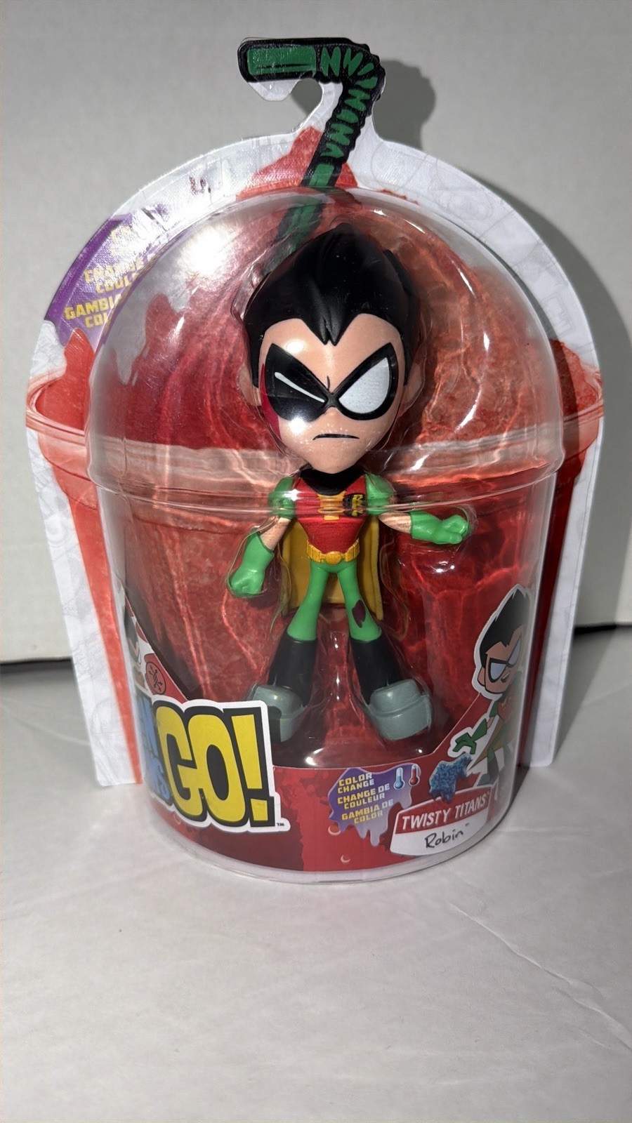 Spin Master DC Teen Titans Vai! Modellino Robin in plastica che cambia colore