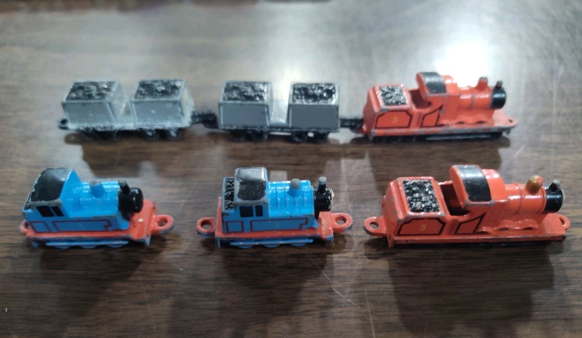 Lotto 6 camion vintage ERTL Thomas miniature pressofusi Thomas James fastidiosi