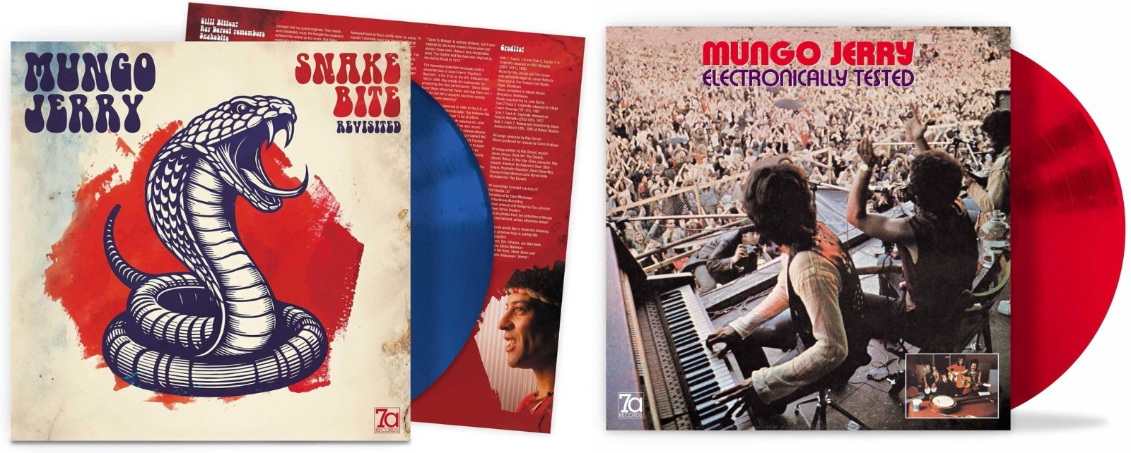 2 x Mungo Jerry Vinyl LP Albums - 180g Coloured Vinyl - Brand New & Sealed