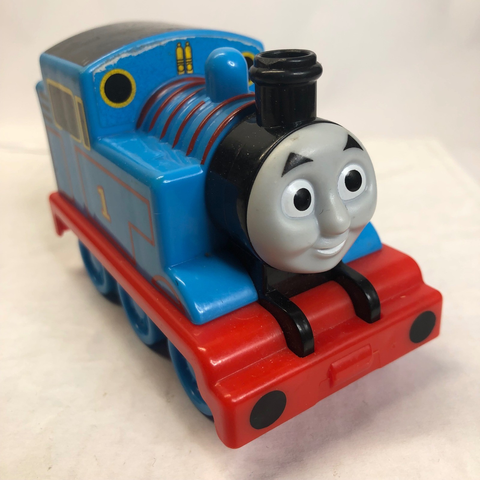 Trenino giocattolo Thomas The Tank Engine 2009 Mattel plastica pull back & go funziona