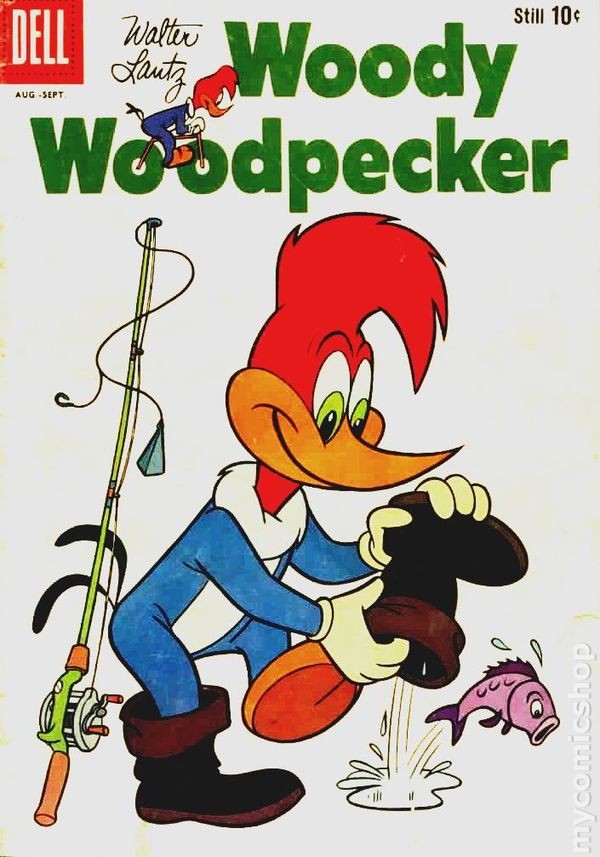Picchio Woody #56 VG 1959 immagine stock basso grado