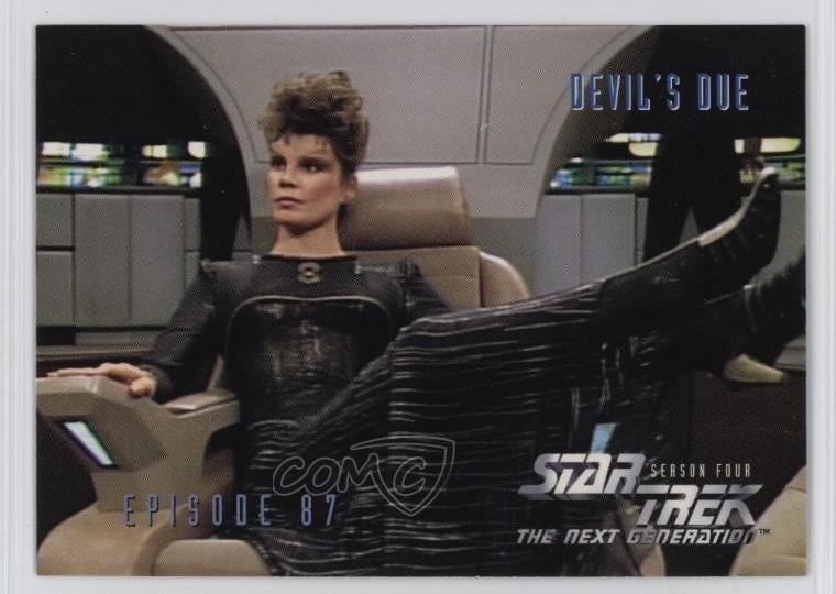 1996 SkyBox Star Trek The Next Generation Season 4 Devil's Due #358 c2s
