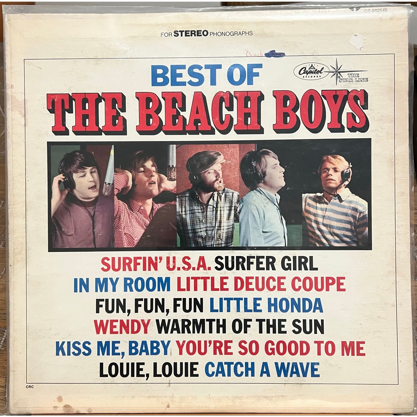 Beach Boys Vinyl Record Best of the Beach Boys Vol 1 Classic Rock Album GUC