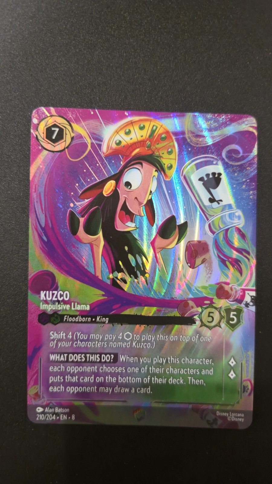 Kuzco - Lama Impulsiva (Incantato) 210/204 Regno di Jafar Holo