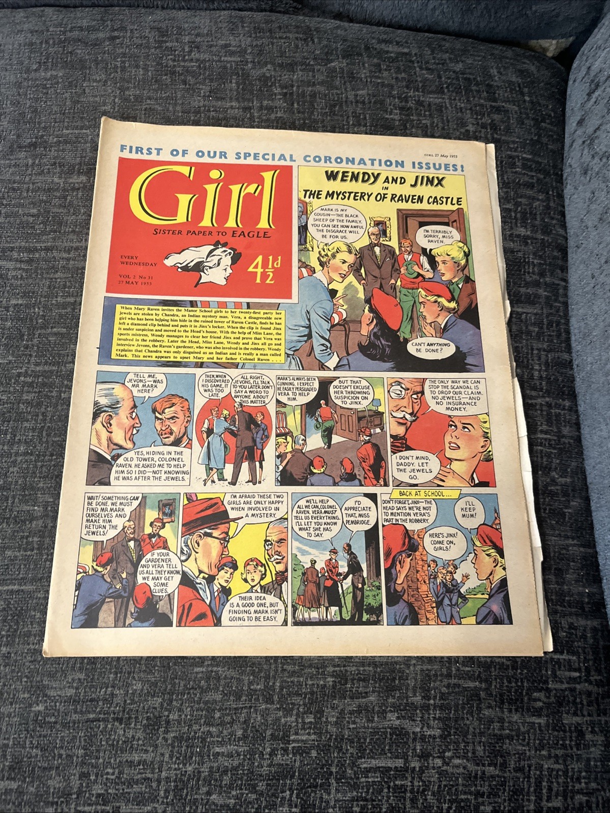 Girl Comic - Vol 2 No 31 - 27 May 1953 - Coronation Issue 1