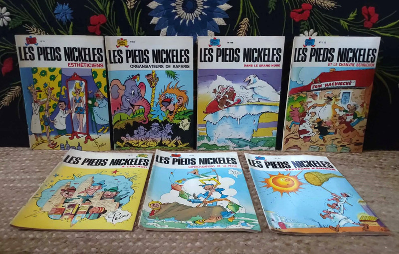 7 albums des Pieds nickelés (années 70/80)