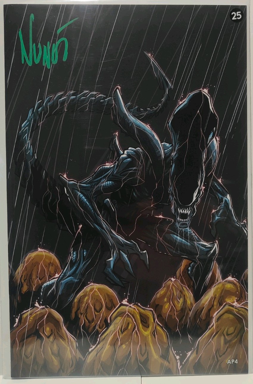 Eddie Nunez Signed Shadow Rain Alien AP4