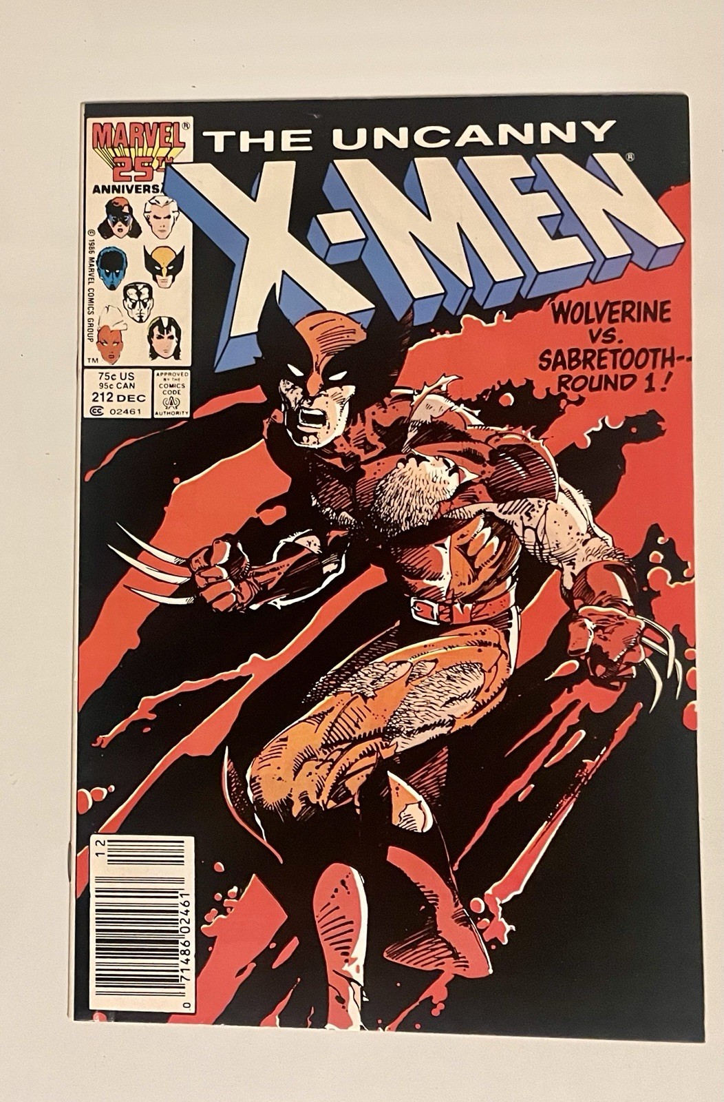 The Uncanny X-Men #212/ 1986 Classic Wolverine vs. Saber