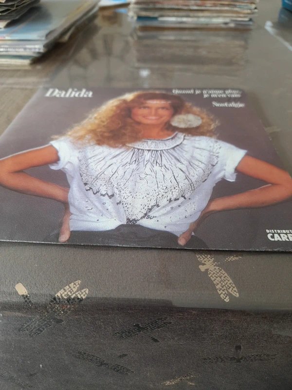 45 giri Dalida nostalgie quand je n 'aime plus je m 'en vais