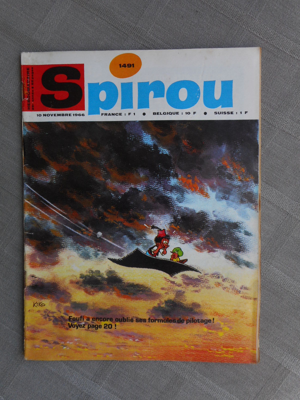 HEBDO SPIROU N°1491 Stato Corretto Senza Più