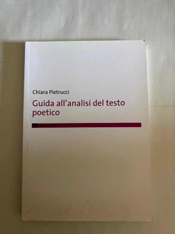 Guida all’analisi del testo poetico, Chiara Petrucci, Eum