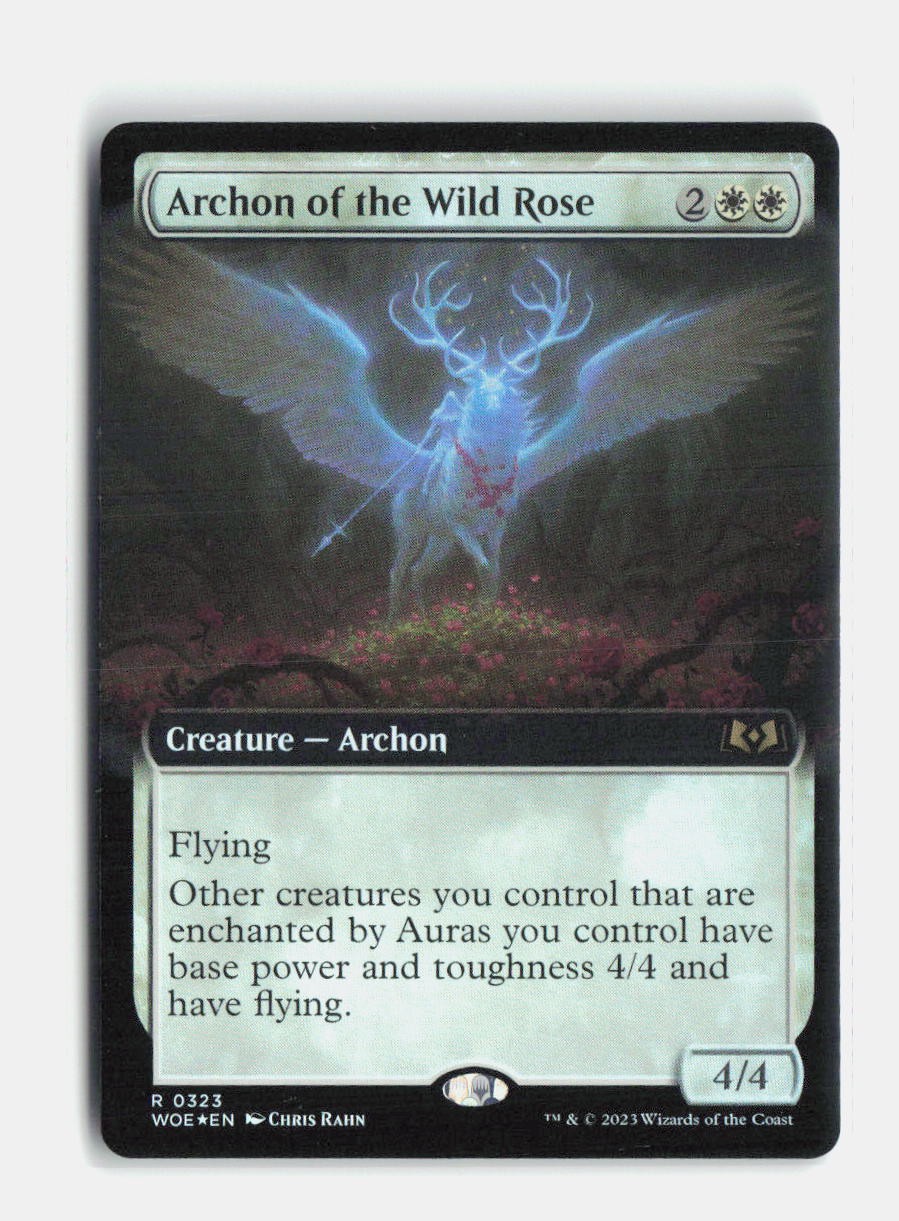 Archon of the Wild Rose (Extended Art) 323 Foil Wilds of Eldraine MTG NM