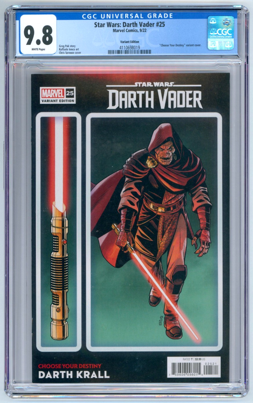 Star Wars: Darth Vader #25 scegli il tuo destino Darth Krall copertina Marvel 2022