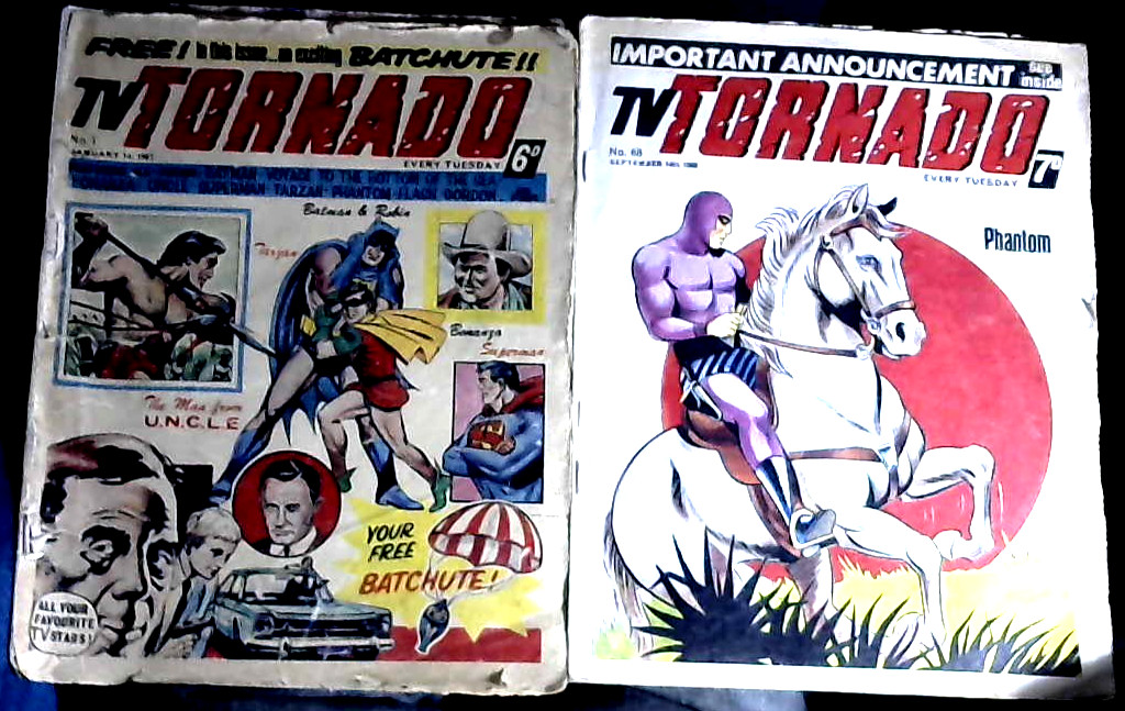 💥💥TV TORNADO #1+88 (1967/8) UK comics First and last issues💥💥