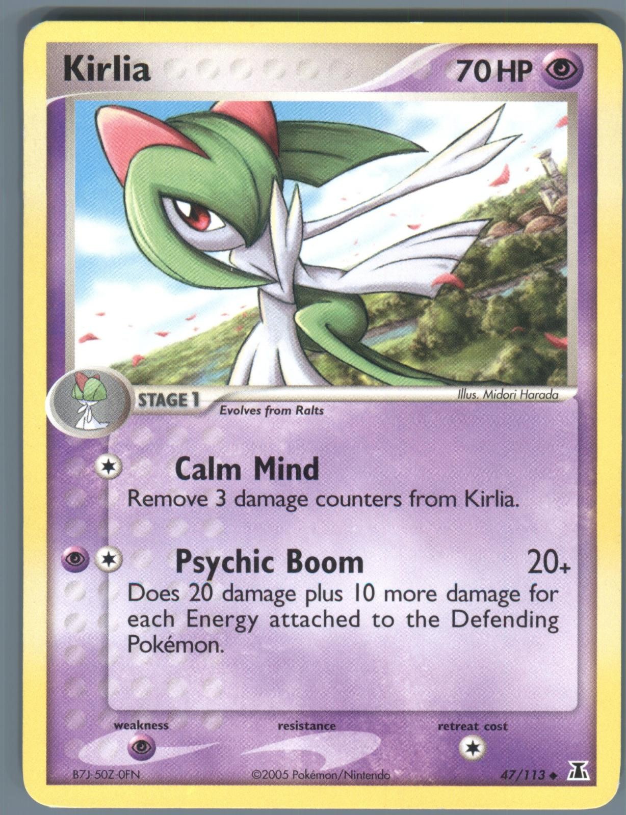 Kirlia 47/113 Pokemon Specie Delta Non Comune Giocato Leggermente