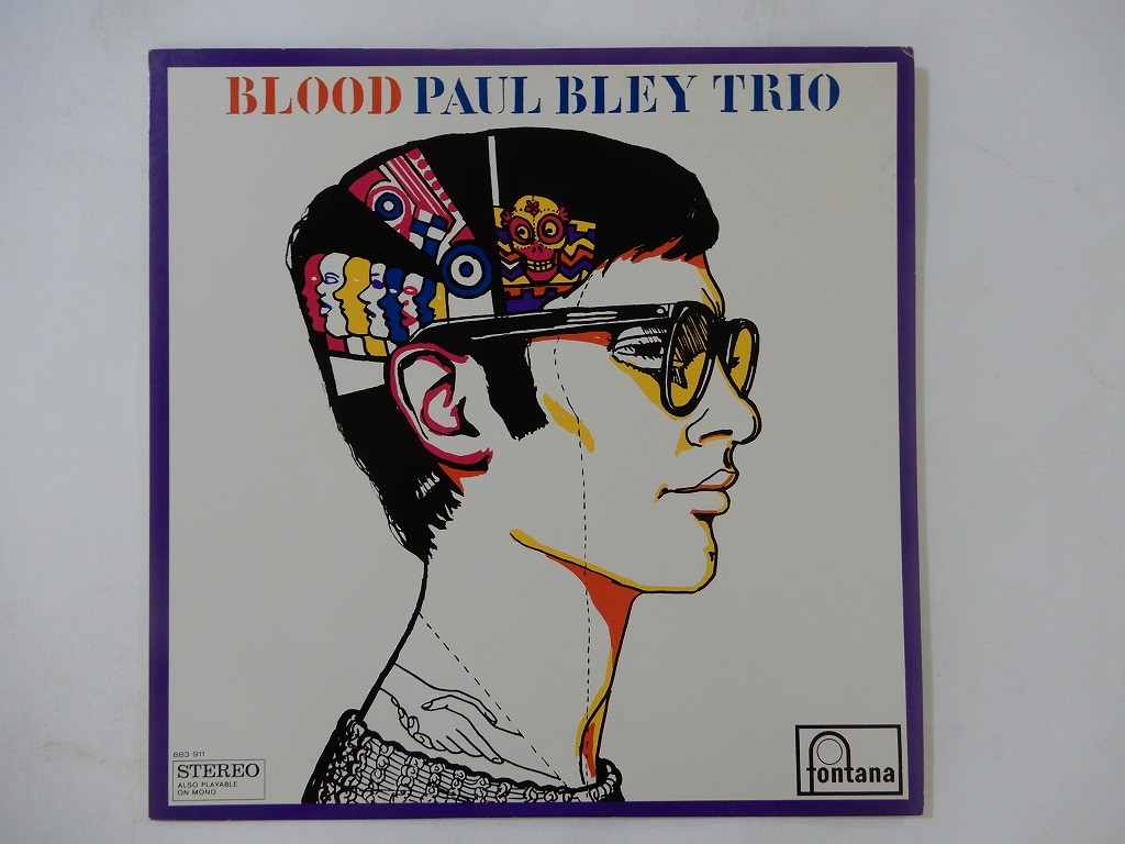 Paul Bley Trio Blood Fontana 195J-28 Japan  VINYL LP