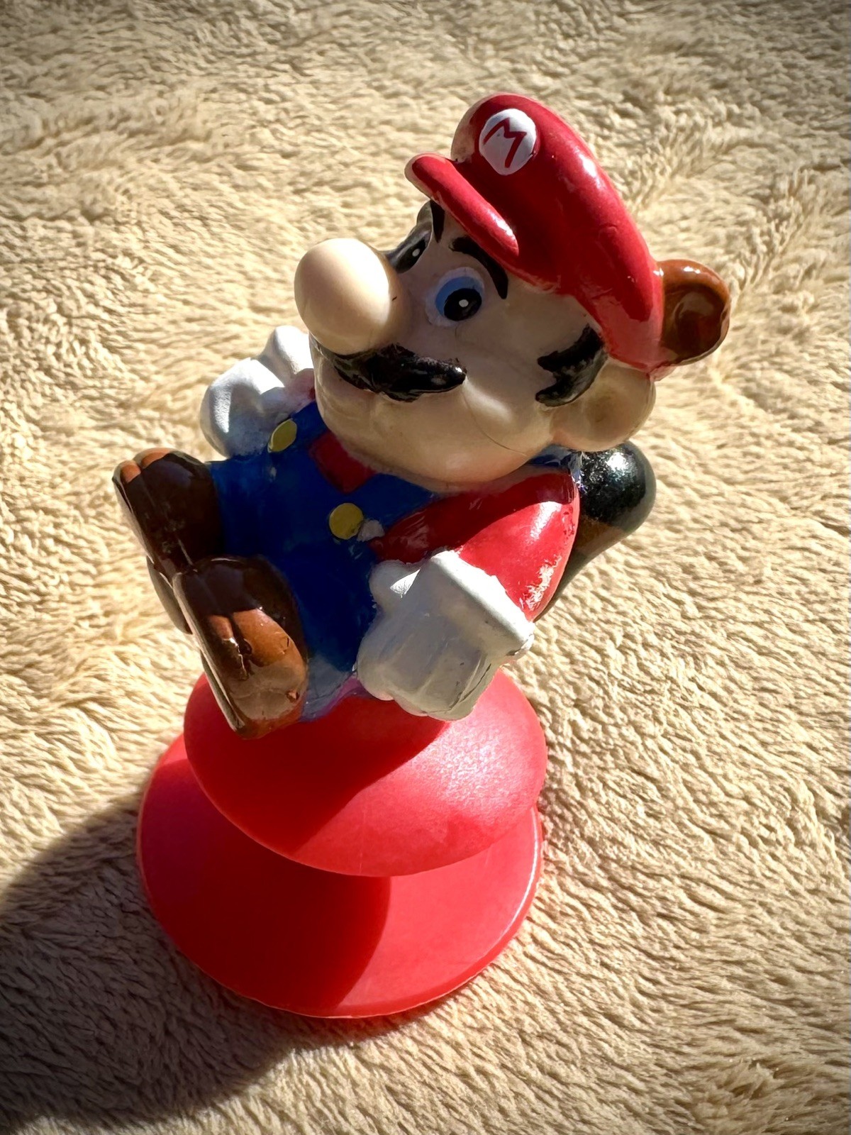Giocattolo Happy Meal McDonalds Super Mario Bros 3 Jumping Mario 1990 vintage Nintendo