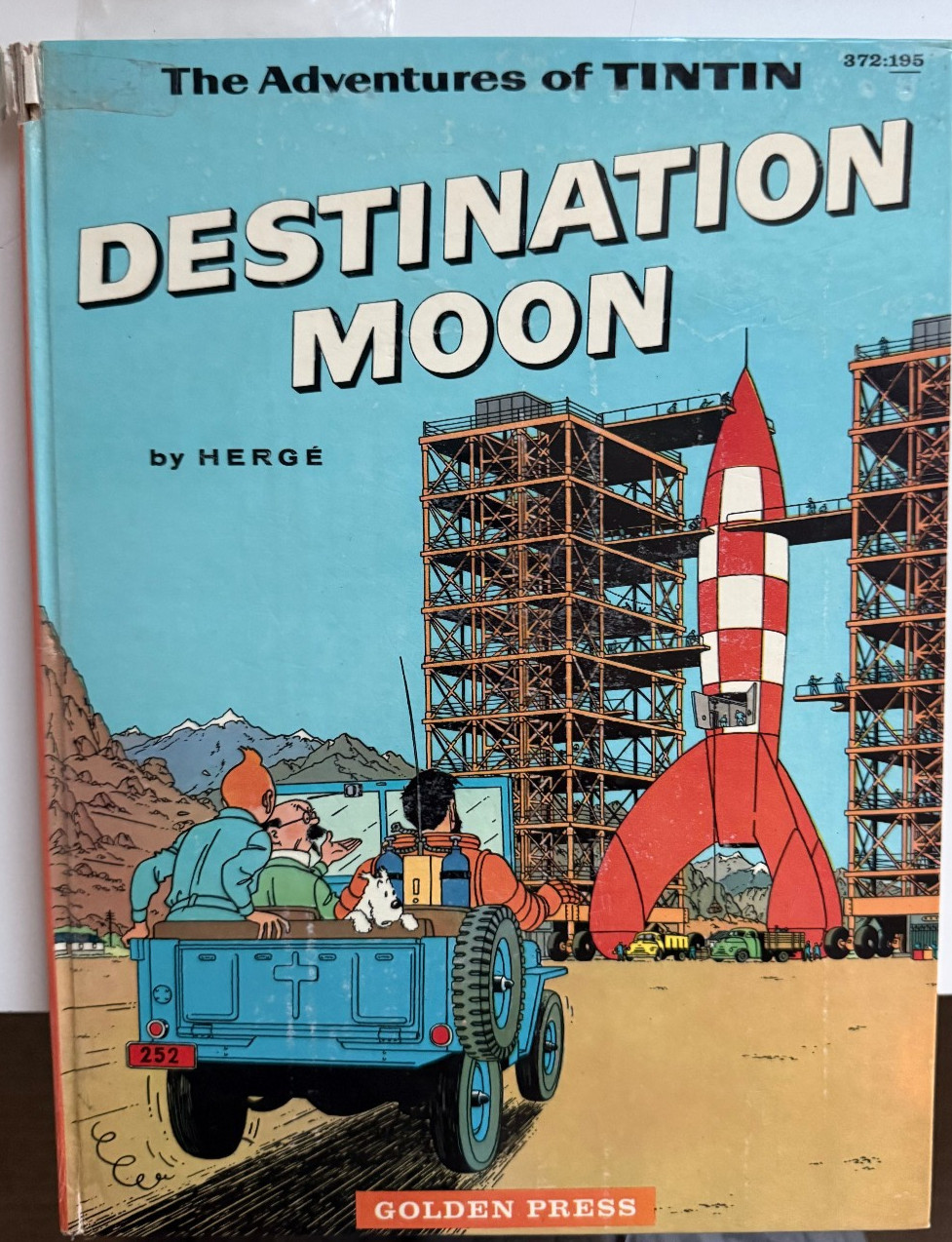 Hergé Le Avventure Tintin Destinazione Luna Golden Press 1° 1960
